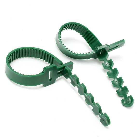 2Pcs Reusable Garden Plastic Cable Tie Strap Wire Adjustable Soft Plant Tree Climbing Support