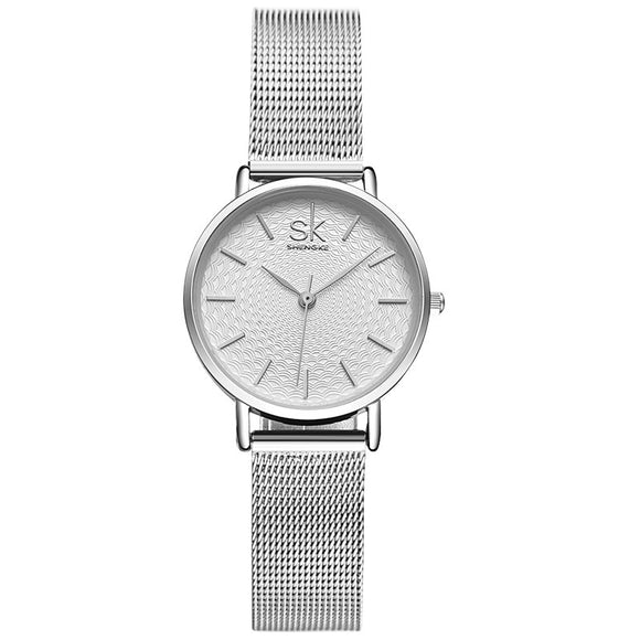 SK K0006 Luxury Women Watches Fashion Golden Bracelet Watches Jewelry Quartz Wristwatch