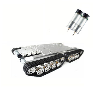 TS600 4WD Shock Absorber Aluminum Alloy Frame 9V Motor Tank Chassis Car Kit  for Arduino Robot