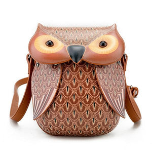 Cartoon Owl Shape Shoulder Bag Creative Crossbody Bag Phone Bag