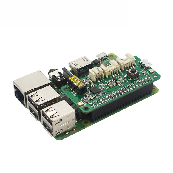 Speaker Speech Recognition Module 2 Mics Pi HAT for Raspberry Pi 4B / 3B+ / 3B