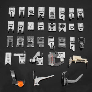 32pcs Home Sewing Machine Parts Presser Foot Feet Sew Accessories for Brother Janome Yokoyama Juki