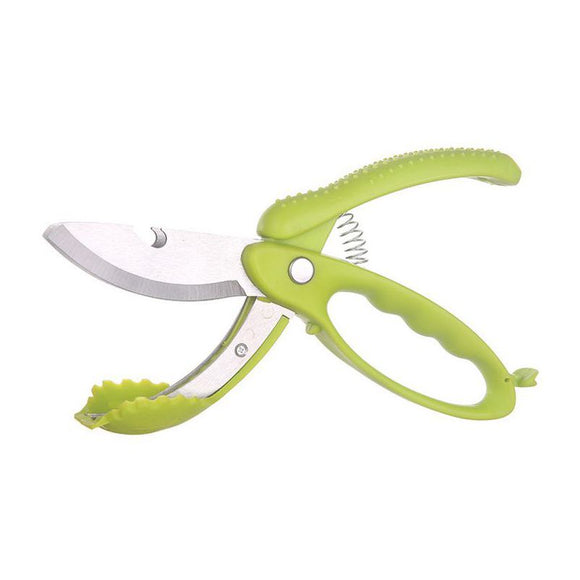 Stainless Steel Culinary Herb Scissors Salad Vegetable Scissors Shears Hand Tool