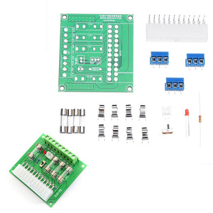 DIY Desktop PC Power ATX Transfer Board Power Supply Module 24Pins ATX Benchtop Computer Power Terminal For Amplifiers