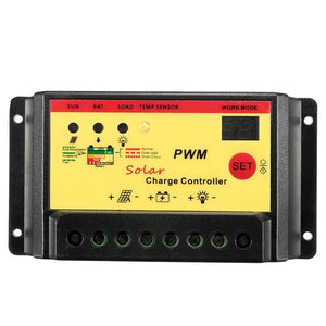 15A 12V 24V Intelligent PWM Solar Panel Charge Controller Auto Battery Regulator