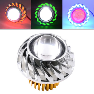 BIKIGHT 12-85V 1200LM LED Electric Bike Headlight Front Light 3 Modes Modified Demon LaserMotorc