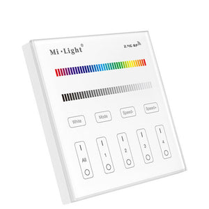 Milight T3 AC180V-240V 4-Zone RGB/RGBW Smart Panel Remote LED Strip Light Controller