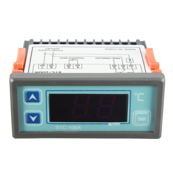 WK-010 220V Digital LCD Temp Temperature Controller Switch Thermostat with Sensor Relay