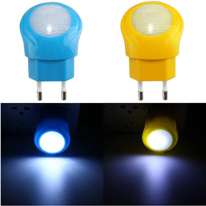 Mini EU Plug Auto Sensor LED 0.7W Night Light Smart Lamp Baby Room Bedroom