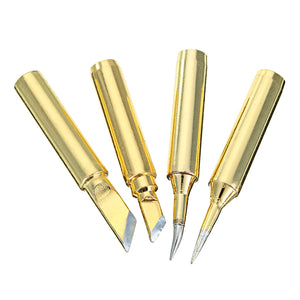 4pcs Golden Lead-free 900M Series Soldering Iron Tips IS I K SK 4 Types