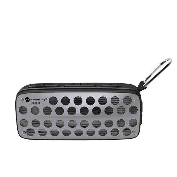 Portable Outdoor Wireless bluetooth Speaker IPX4 Waterproof FM Radio TF Card Speaker with Mic