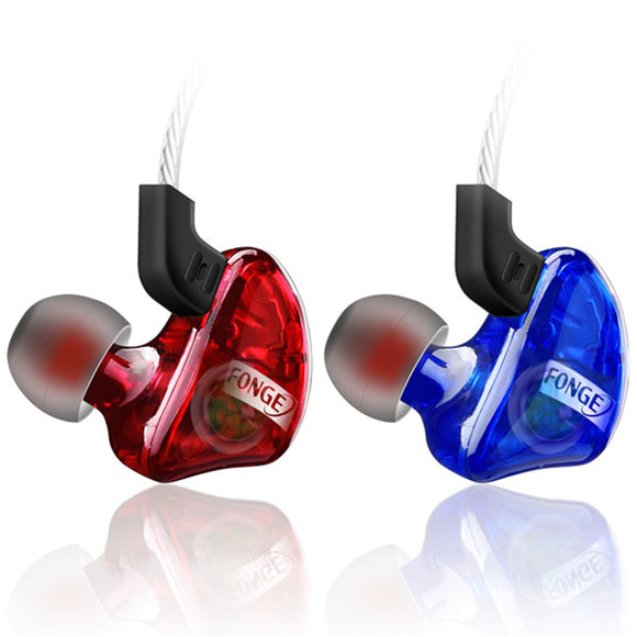 FONGE T01 In-ear Transparents Dynamic Driver Wired Control Heavy Bass Earphone With Mic