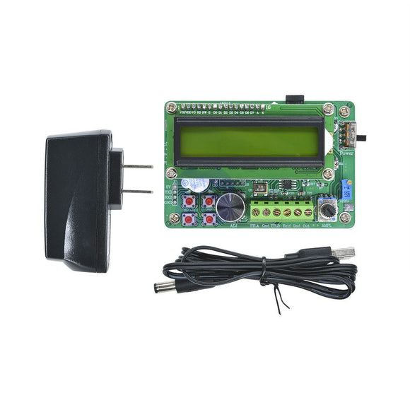 FY2010S 10MHz LCD Digital Display DDS Function Signal Generator Source Module Sine/Triangle/Square Wave TTL Output C with Plug