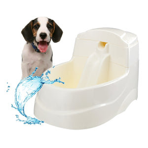 Dog Cat Pet Waterfall Bowl Water Drinking Fountain Pump Fresh Filter EU Plug