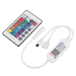 DC5-24V Smart APP bluetooth RGB Dimmer Controller +24Key IR Remote Control for LED Strip Light