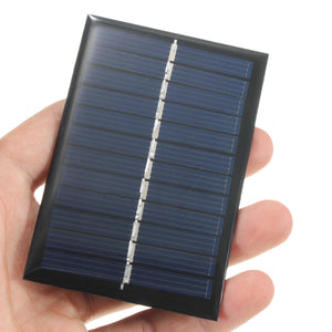 2PCS 6V 100mA 0.6W Polycrystalline Mini Epoxy Solar Panel Photovoltaic Panel