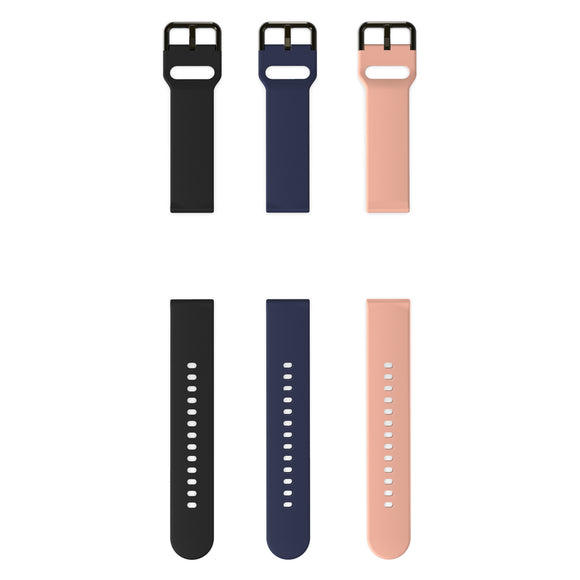 BlitzWolf 20mm Universal Replacement Silicone Watch Band for BW-HL1 /Galaxy Watch Active2/ Amazfit Bip Lite Smart Watch