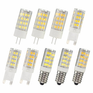 G9 E14 G4 4W 51 SMD 2835 LED Pure White Warm White Natural White Light Lamp Bulb AC220V