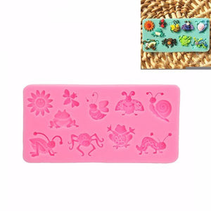 3D Silicone Fondant Mould Animal Insect Cake Decorating Mold