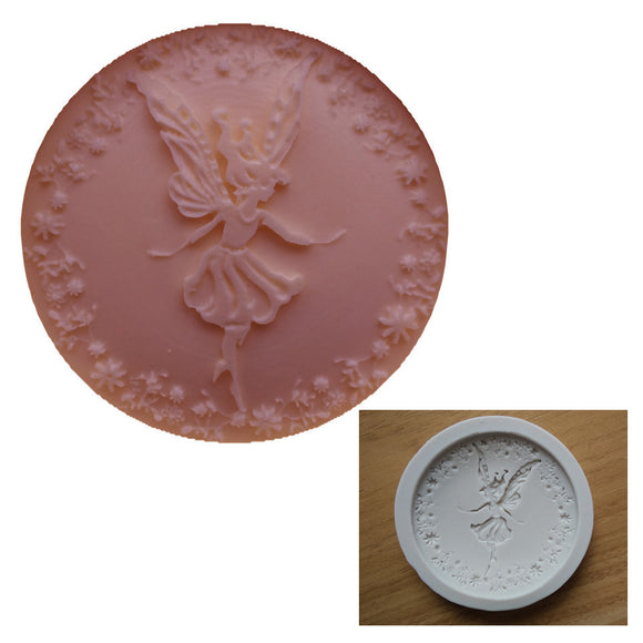 Lovely Dancing Fairy Girl Fondant Cake Mold Chocolate Mold Kicthen Baking Decorations Tool