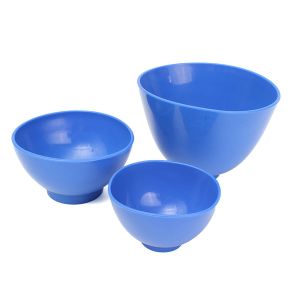 3pcs Dental Nonstick Impression Alginate Flexible Rubber Mixing Medical Bowls Dental Tools