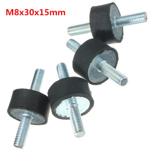 4pcs M8 30mmx15mm Rubber Mounts Shock Absorber Vibration Isolator Mounts