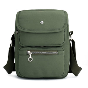 Oxford Three-layer Multi-function Shoulder Bag For Men