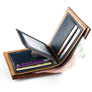 PU Leather Casual Embossed Multi-card Slots Wallet For Men