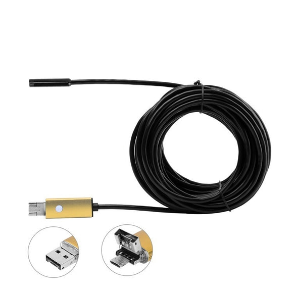 A99 6LED 5.5mm Lens Android & PC Waterproof Endoscope Inspection Borescope Tube Wired Camera