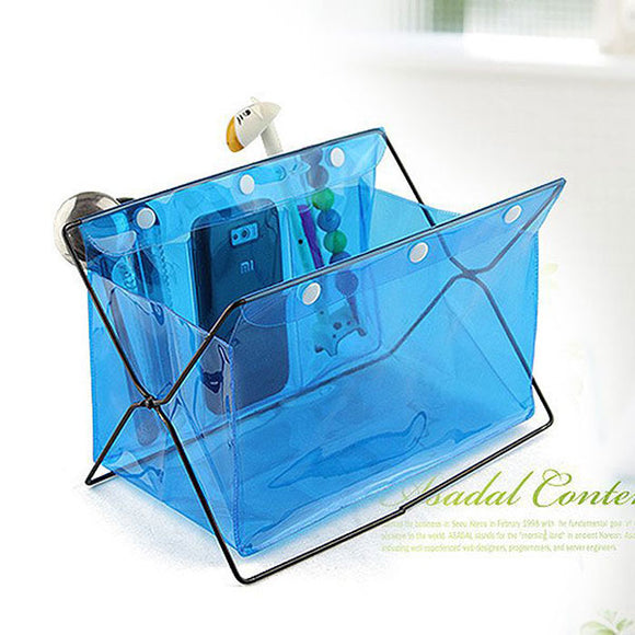 Honana HN-B20 Multifunctional Desk Organizer Colorful PVC Comsmetics Staionary Storage Box