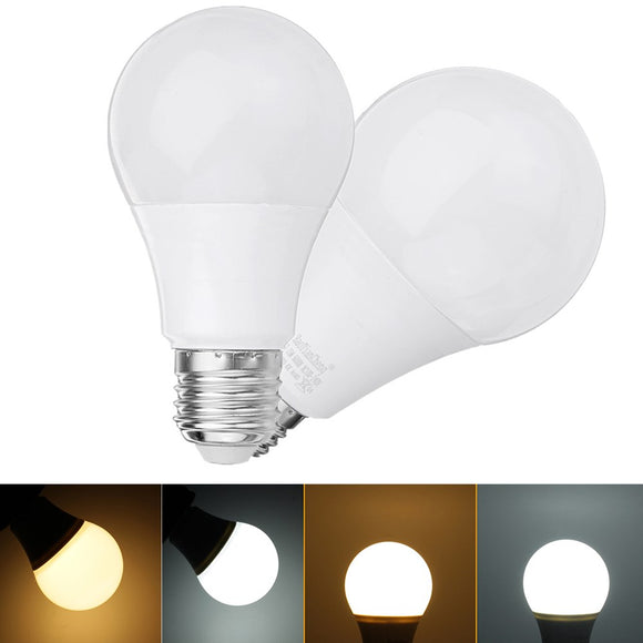 E27 5W 7W 9W 12W 15W Warm White Pure White Non-dimmable No Flicker LED Globe Light Bulb AC85-265V