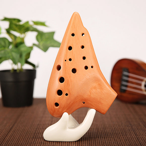 Zero 16 Hole Multi Chamber Ocarina Terracotta Alto C Double Ocarina