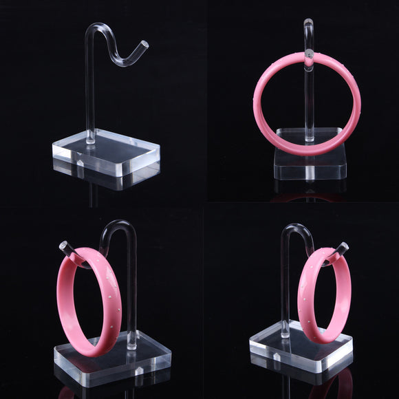 5PCS of Holder Transparent Acrylic Jewelry Bracelet Bangle Display Holder Hanging Organizer