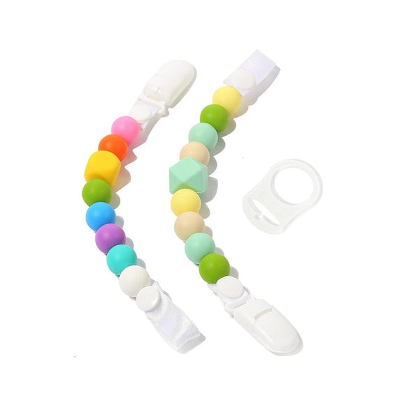 Vvcare BC-TN07 Silicone Teether Pacifier Clips Safe BPA Free Teether Pacifier Holders