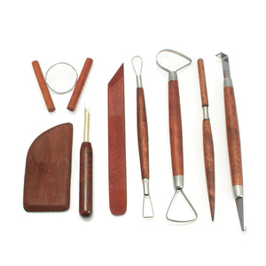 8Pcs Pottery Tool Set Clay Ceramics Molding Wood Tool Set