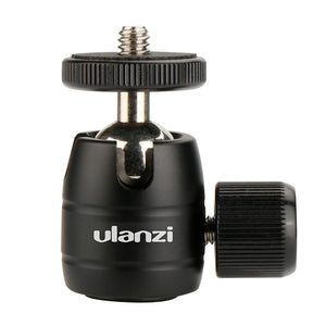 Ulanzi U-30 CNC Metal 1/4 Screw Thread Tripod Rotating 360 Degree Mini Ball Head Ballhead