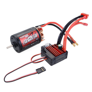 Surpass Hobby 550 Brushed Motor+80A ESC Set for 1/10 RC Car Crawler Vehicles Parts