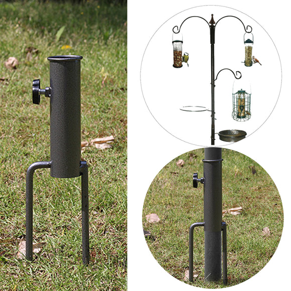 Bird Feeder Pole Hangers Feeding Station Stabilizer Feet SpikesStand Feed Tube Garden Lawn