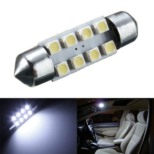 36mm 8 SMD White DC12V LED Festoon Dome Light Door Interior Lamp Bulbs C5W