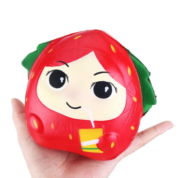 Squishy Strawberry Girl  13CM Slow Rising Rebound Toys With Packaging Gift Decor