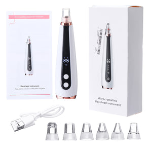 Dispaly 3 Speed Vacuum Blackhead Acne Cleaner Pore Remover Blackhead Acne Remover Skin Facial Cleanser Care With 6 Tips