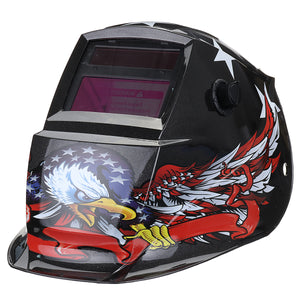 Solar Power Automatic Dimming Welding Helmet Welder Mask Adjustable Head Band PA