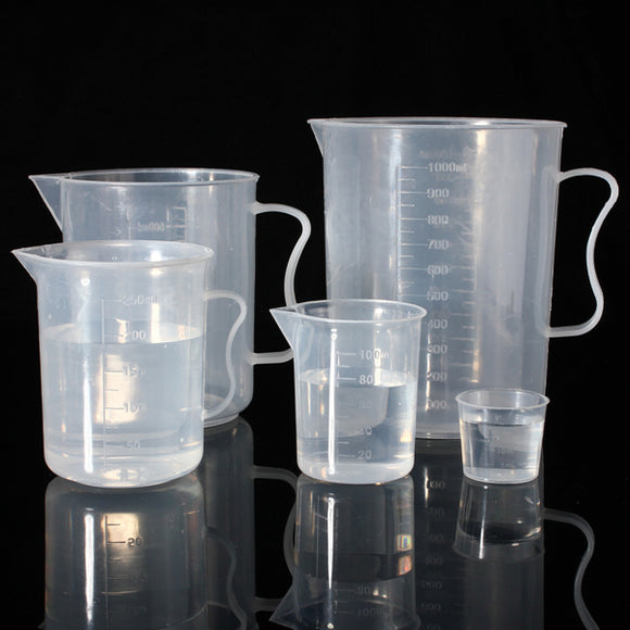 20ml To 1000mL Plastic Graduated Measuring Cup Jug With Spout Lab Volume Measuring Tool