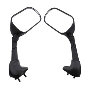 Pair Motorcycle Racing Rear View Side Mirrors For Yamaha YZF R6 R6S 2003-2008 Black