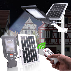 48LED 60W Solar Wall Street Light Outdoor Light Garden Lamp W/ Remote Controller