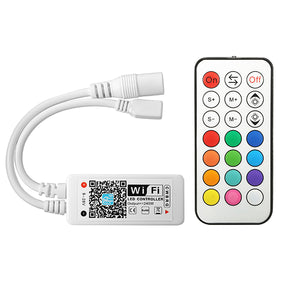 ARILUX SL-LC 11 Mini LED WIFI APP Controller + RF Remote Control For RGB+Warm White+White LED Strip DC9-28V