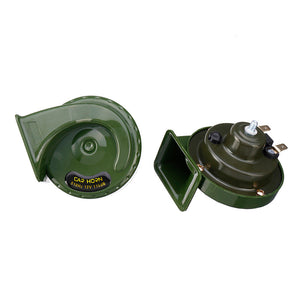 Pair 12V 115dB Super Loud Car Motorcycle Dual Tone Electric Snail Horn Green