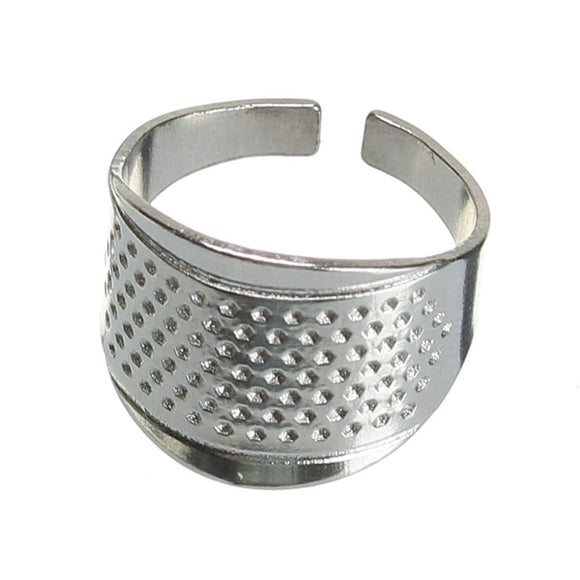 Silver Thimble Ring Hand Sewing Quilting Stitch Finger Protector DIY Craft Tool