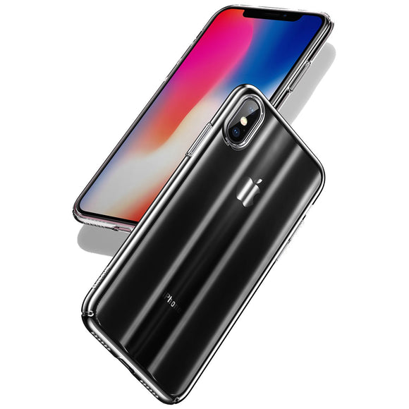 Baseus Laser Aurora Gradient Color Hard PC for Protective Case for iPhone X