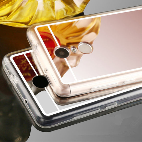 Luxury Mirror Surface Plating Soft TPU  Protection Case For Xiaomi Redmi Note 4